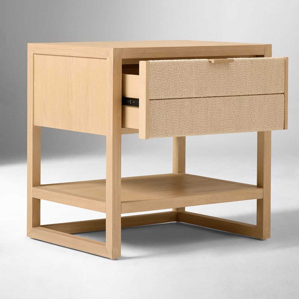 Kody Wood & Paper Cord Nightstand (24") | West Elm (US)