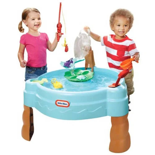 Little Tikes Fish 'n Splash Water Table with Tipping Fishbowl and 8 Piece Fishing Accessory Set, ... | Walmart (US)