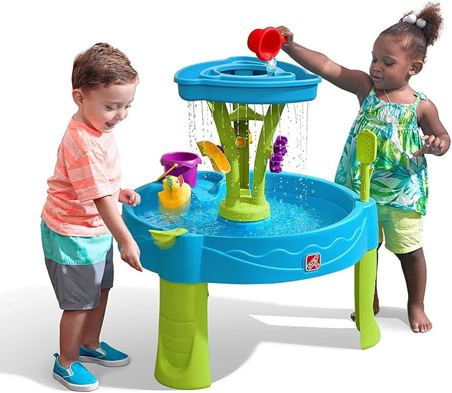 Step2 Summer Showers Splash Tower Water Table for Kids, Outdoor Kids Water Sensory Table, Ages 1.... | Amazon (US)