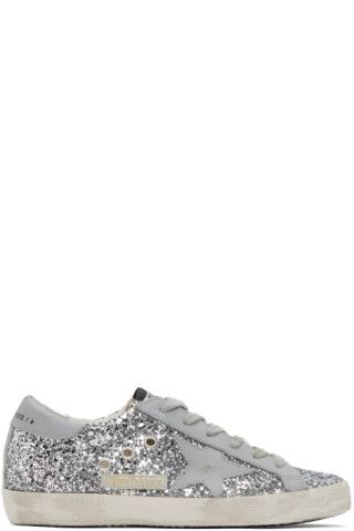 Golden Goose - SSENSE Exclusive Silver Super-Star Sneakers | SSENSE