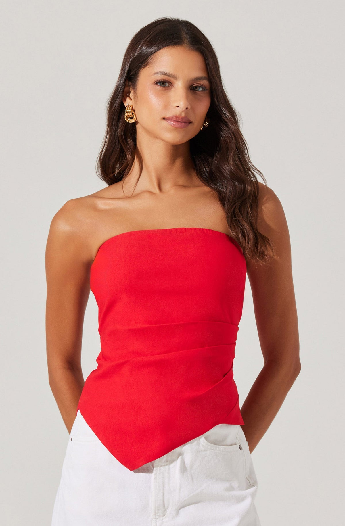 Anoka Strapless Handkerchief Top | ASTR The Label (US)