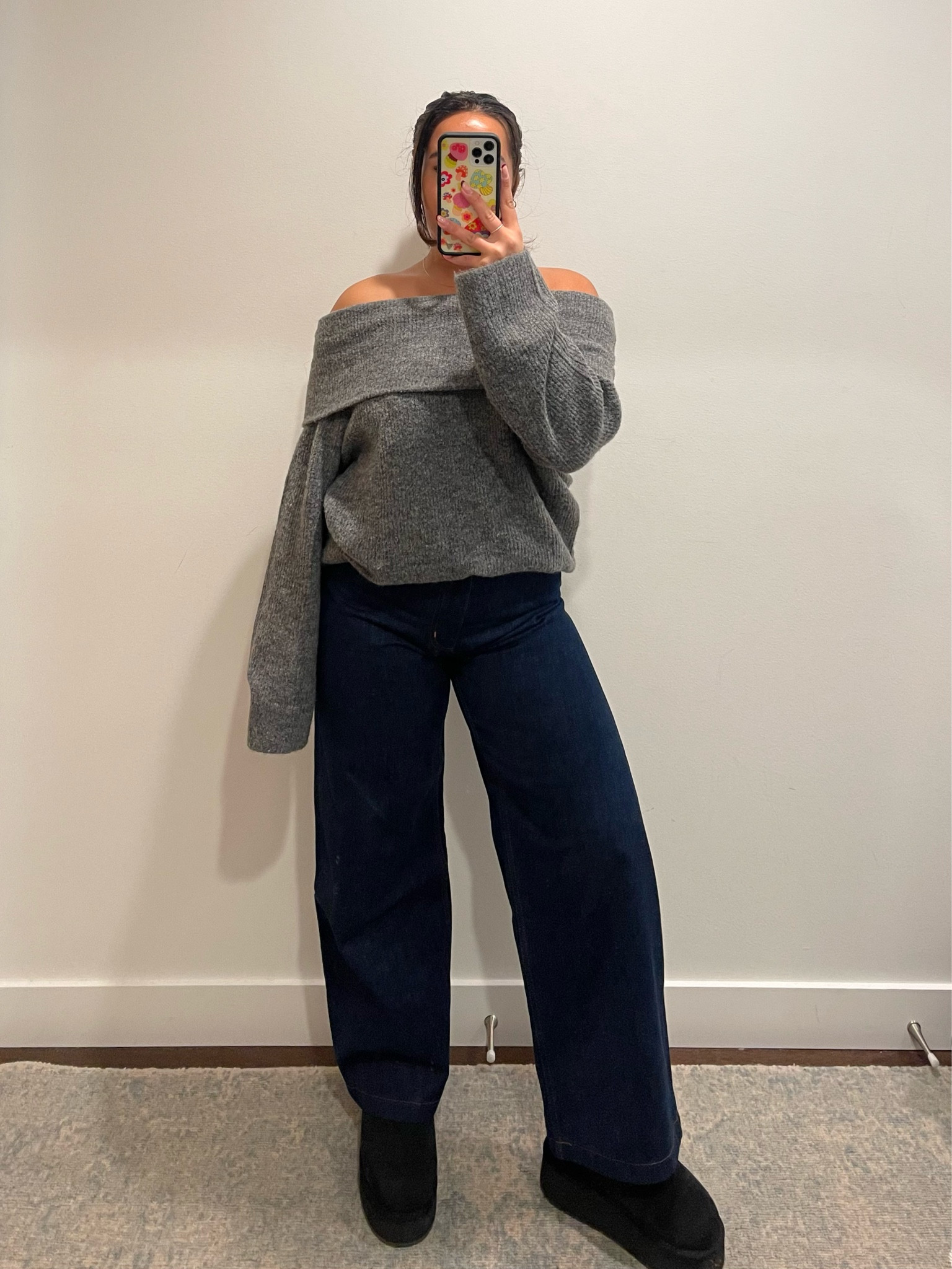 Comfiest coziest fit 

#LTKfashion #LTKsweater #LTKholiday #offtheshouldersweater #offtheshoulder #jeans #winteroutfit