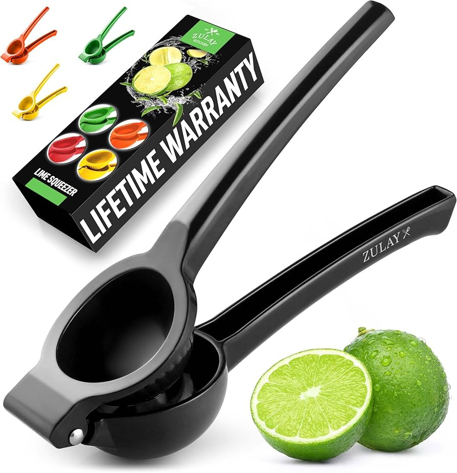 Zulay Premium Quality Metal Lime Squeezer, Citrus Juicer, Manual Press for Extracting the Most Ju... | Amazon (US)