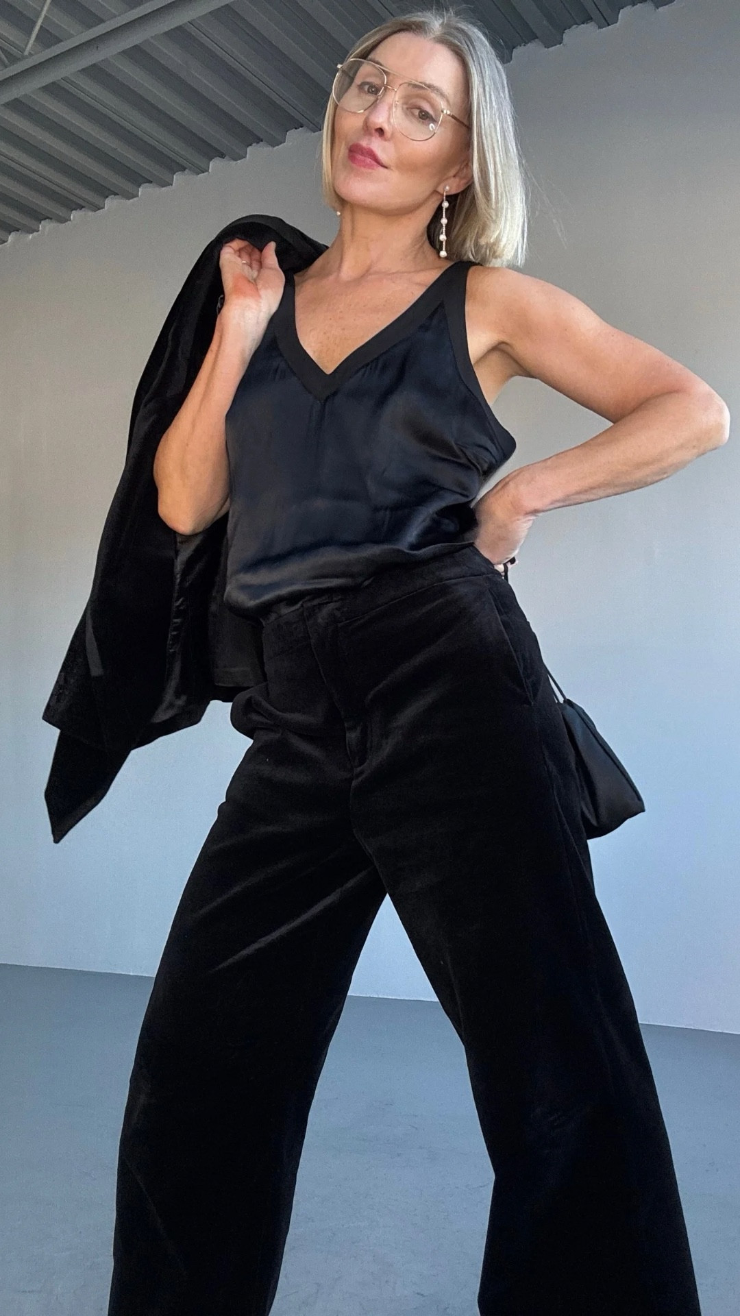 Because I’ve stopped chasing one-night outfits.

I’ve been on the hunt for something that works tonight... and next year.
This velvet tux look from Mint Velvet is just that: timeless tailoring with a touch of glam.
The trousers and satin-trim blazer give structure, the camisole adds softness, and the pearl earrings bring that perfect flash of light-catching drama.

It’s minimal, but not quiet. Sɛxy, but still sharp.
And most importantly... it’s the kind of look that doesn’t expire after one night out.

If you’re building a wardrobe with longevity, this is one of those pieces you’ll keep rotating, remixing... and reaching for without overthinking.

#mintvelvet #partywear #velvettuxedo #holidaylook #over40 #over50 #howtowearit

#LTKHoliday #LTKOver40