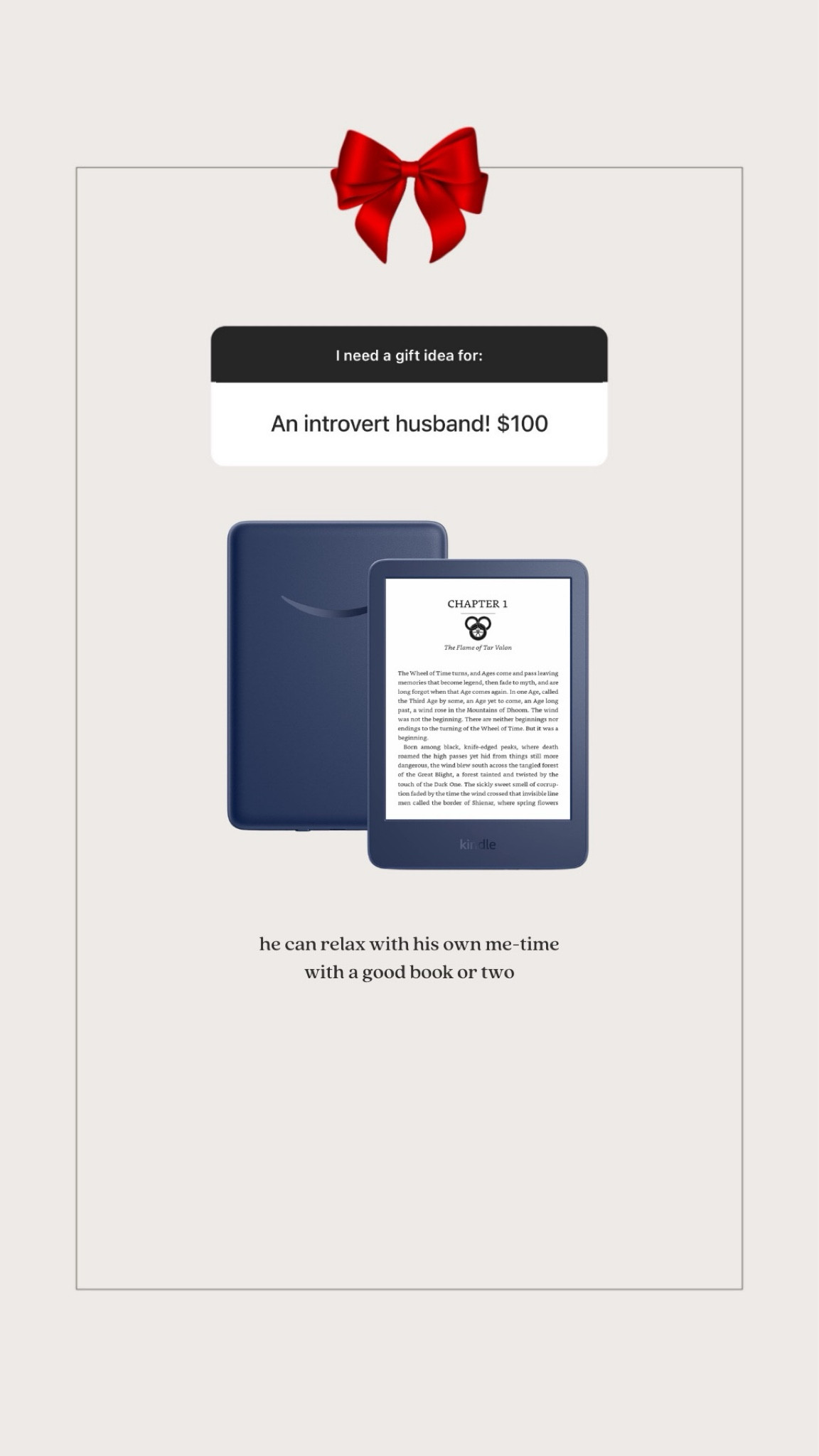 Gift idea for an introvert husband 

#LTKGiftGuide #LTKfindsunder100 #LTKHoliday