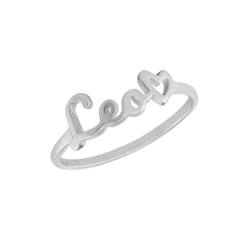 Script Name Ring in Silver | MYKA
