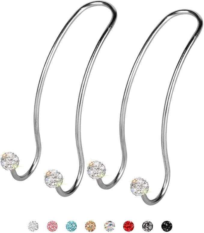 SAVORI Auto Hooks Bling Car Hangers Organizer Seat Headrest Hooks Strong and Durable Backseat Han... | Amazon (US)
