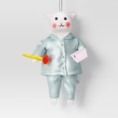 Christmas Felted Wool Cat with Makeup Ornament - Wondershop™ | Target
