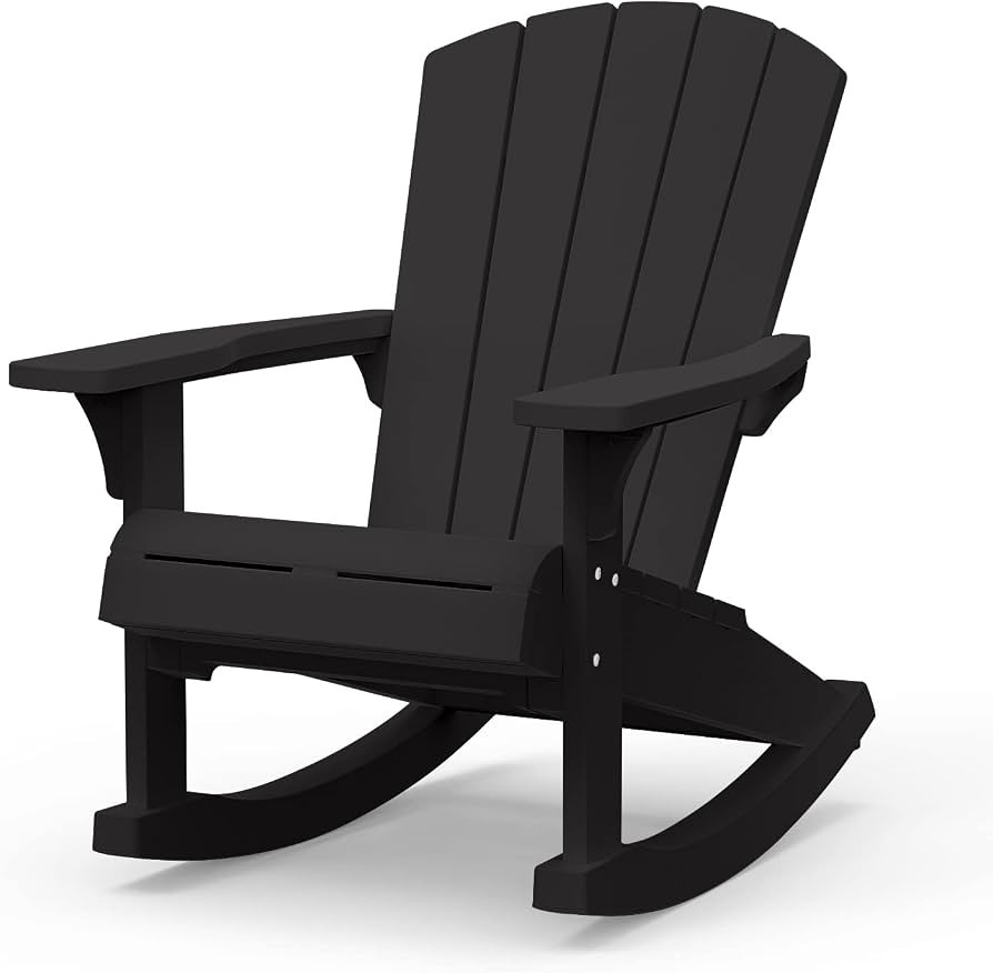 Keter Adirondack Rocker Resin Outdoor Furniture Patio Chair -Perfect for Porch, Pool, and Fire Pi... | Amazon (US)