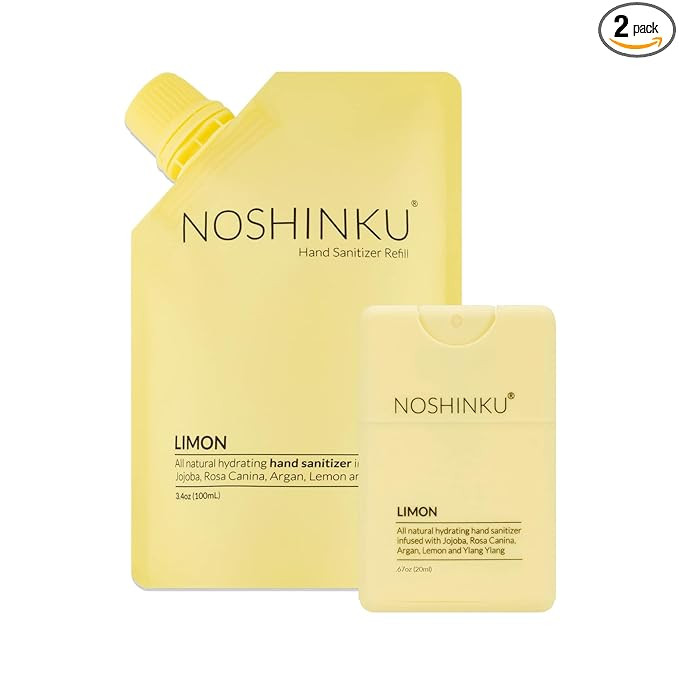 Noshinku Pocket Hand Sanitizer Refill Kit (Lemon) | Amazon (US)
