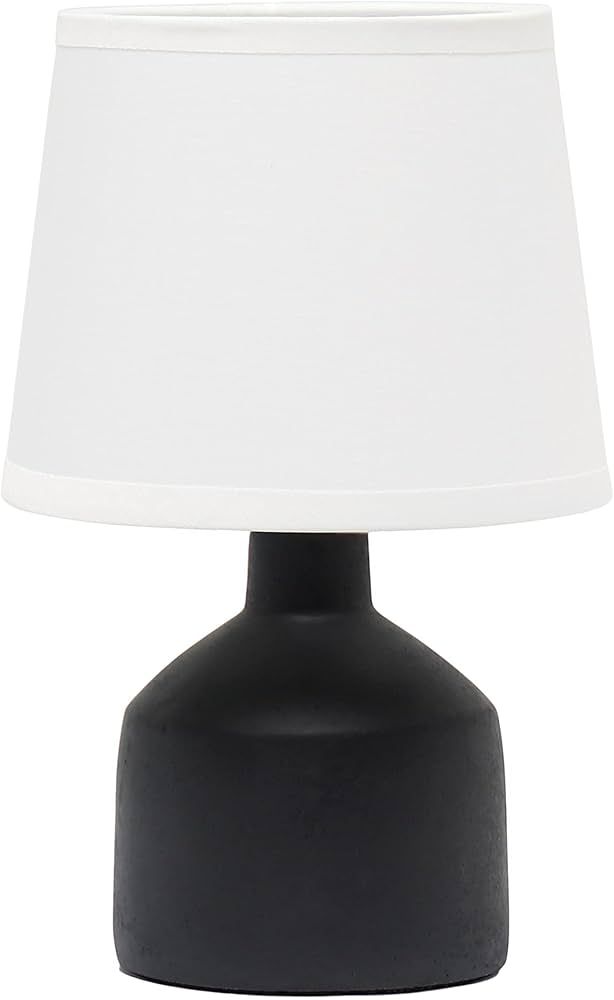 Simple Designs Mini Bocksbeutal Ceramic Table Lamp, Black | Amazon (CA)