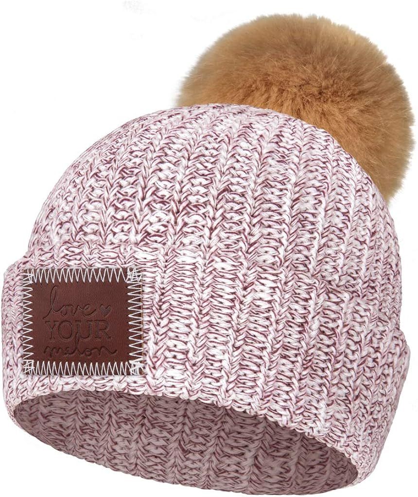 Love Your Melon Cuffed Pom Beanie | Amazon (US)