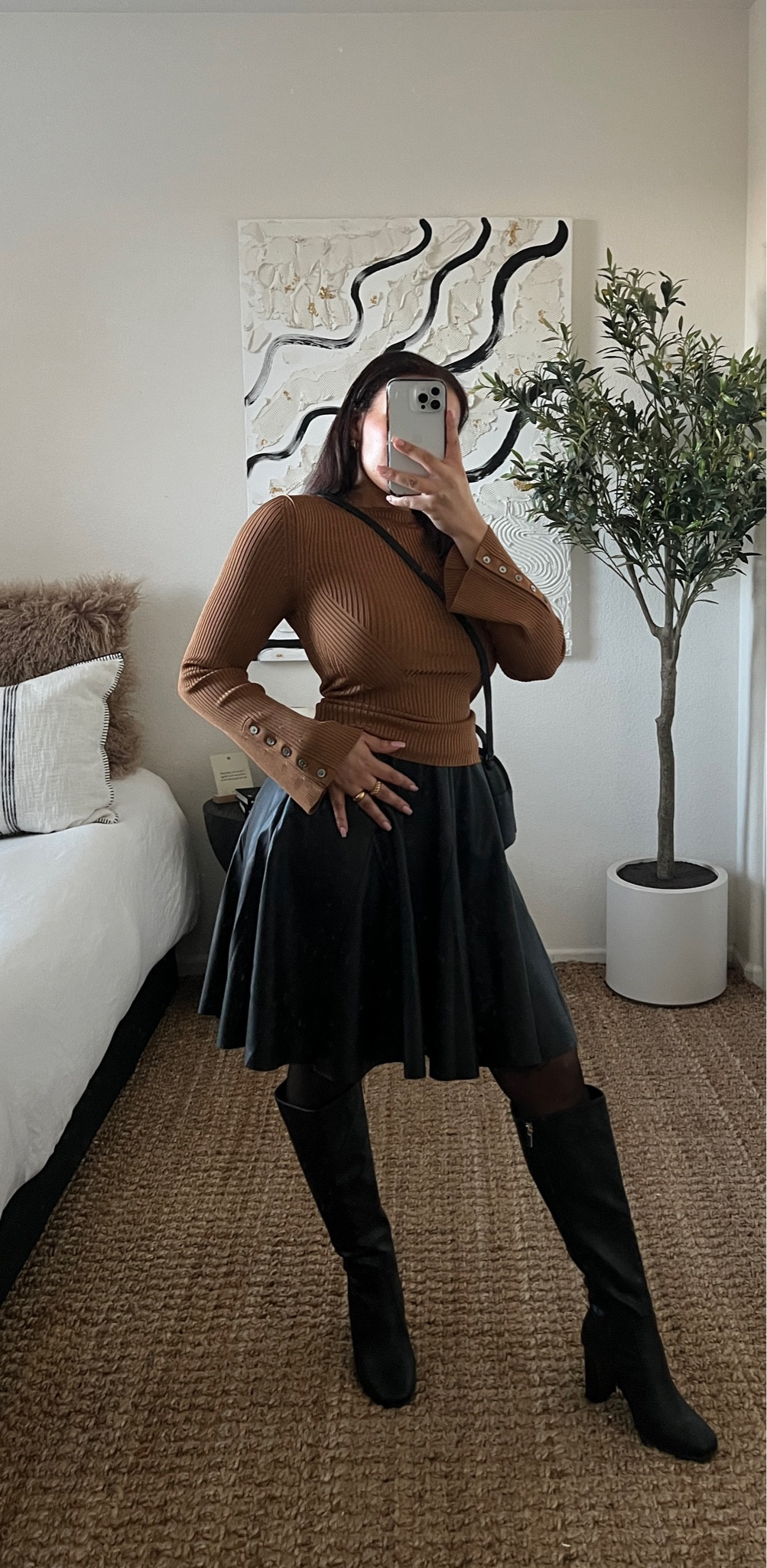 Loving this wide sleeve top, compliments the shape and waist. Pleated leather skirt has so much volume and depth. 

#LTKmidsize #LTKfindsunder100 #LTKshoecrush