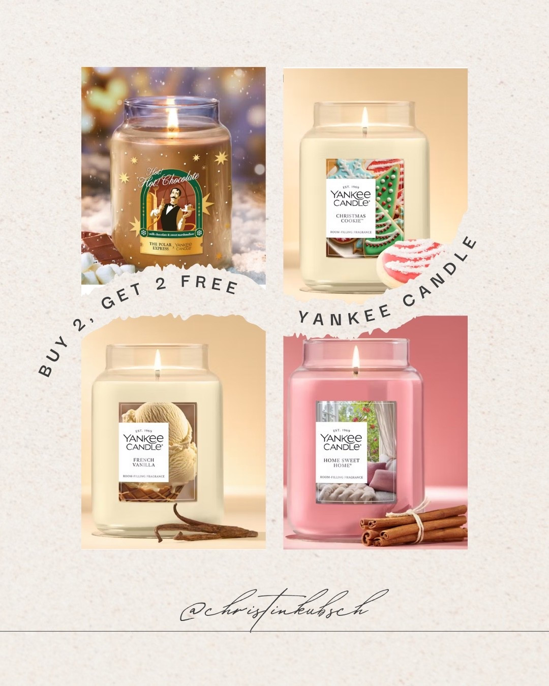 Buy 2, Get 2 free all candles! 

#LTKHoliday #LTKSeasonal #LTKGiftGuide