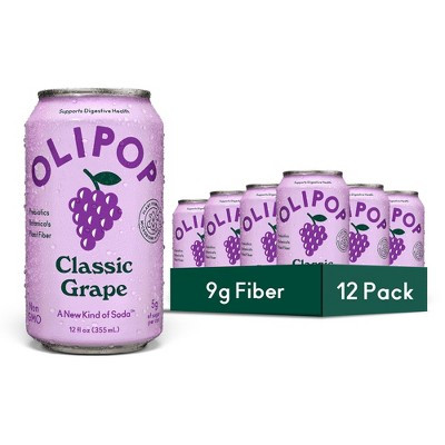 OLIPOP Classic Grape Soda - 12ct/12 fl oz Cans | Target