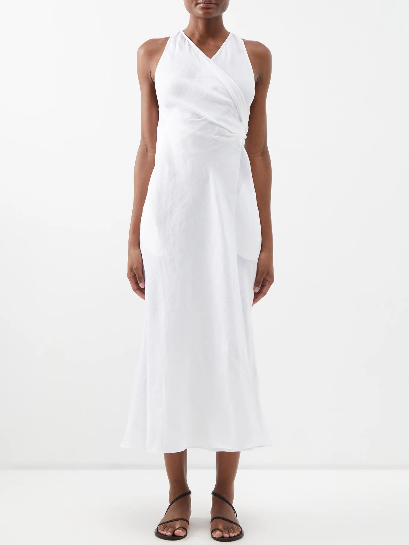 Linnea linen wrap dress | Matches (US)