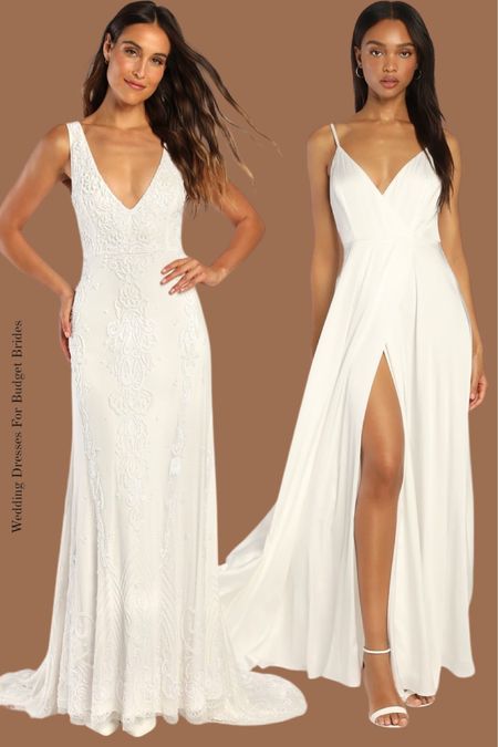 Affordable wedding dresses under $500 at Lulus.

#whitemaxidresses #fallwedding #rehearsaldinnerdresses #bridalgowns #bridetobe

#LTKwedding #LTKstyletip #LTKSeasonal
