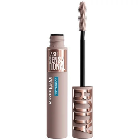 Maybelline Lash Sensational Body Mascara Waterproof Very Black 0.24 fl oz | Walmart (US)
