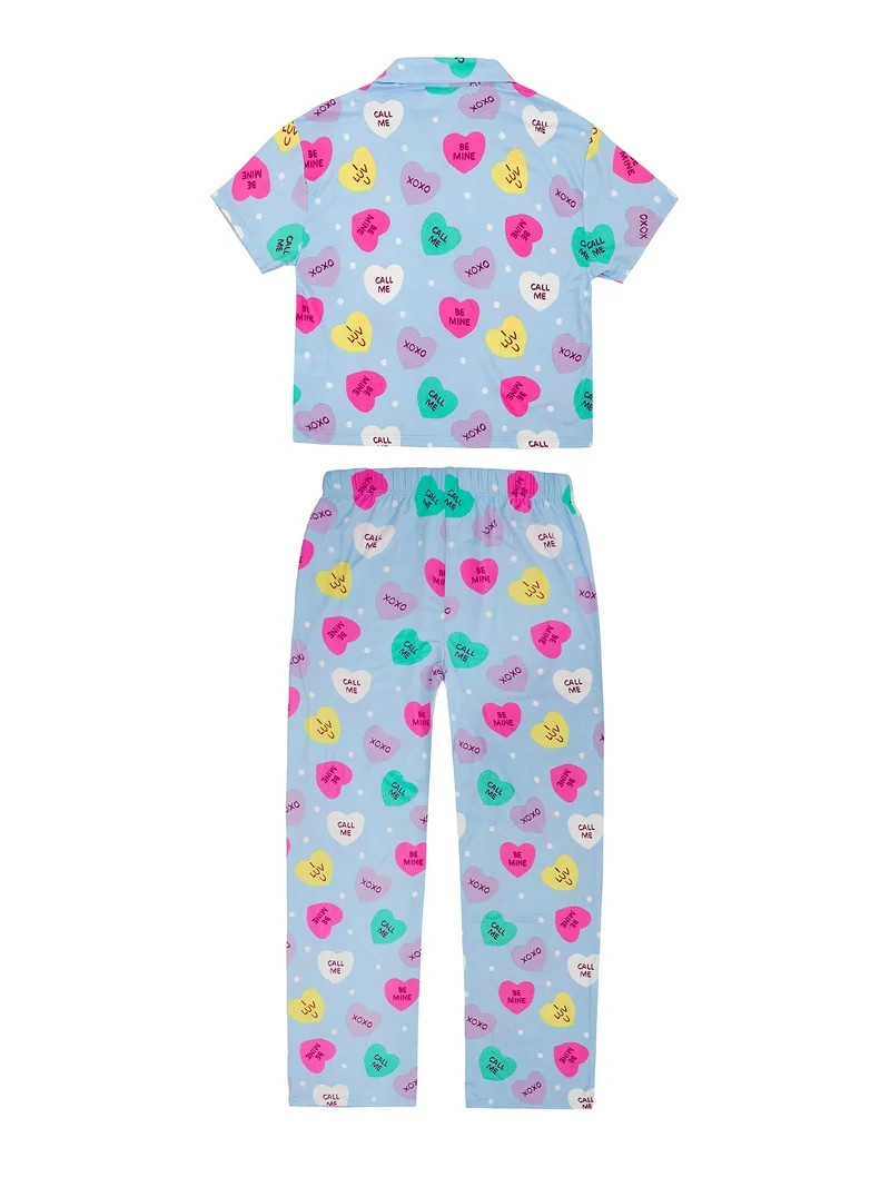 Planet Gold Girls Vday Coat Set, Sizes 4-18 | Walmart (US)