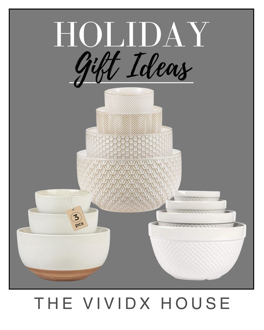Ceramic nesting mixing bowls 

#LTKGiftGuide #LTKHoliday #LTKHome