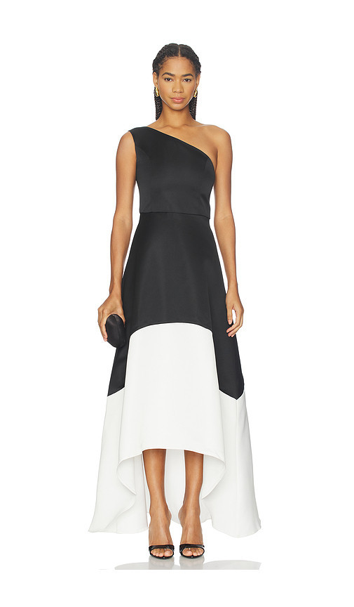 ELLIATT Sorrel Gown in Black,White. Size L. Also in S, XS. | Revolve Clothing (Global)