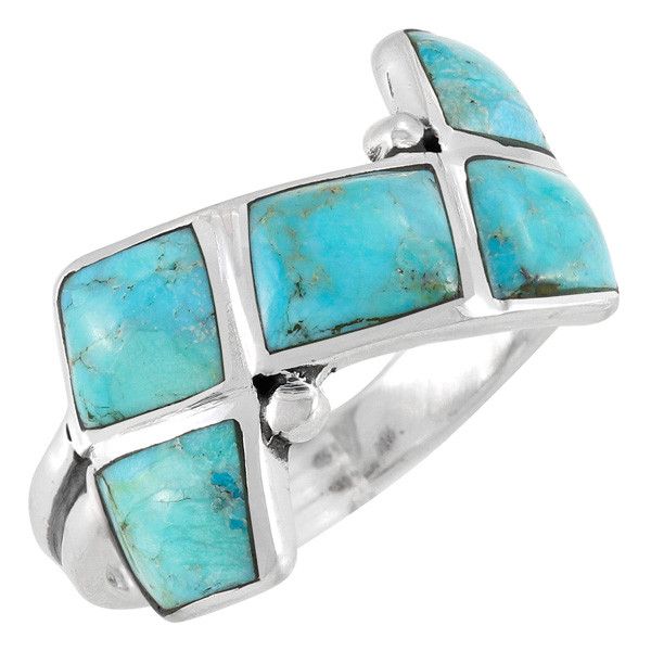 Turquoise Ring Sterling Silver R2567-C75 | TURQUOISE NETWORK