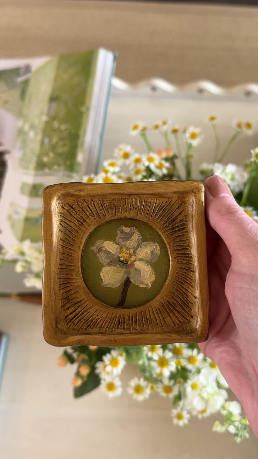 This little floral piece adds just enough color and texture without overwhelming a space. Easy to tuck into a shelf or mix with books and vases for a lived-in look.

#LTKHome