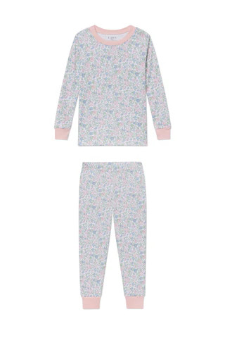 Kids Long-Long Set in English Rose Elizabeth Floral | Lake Pajamas
