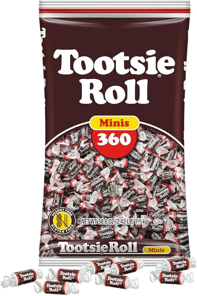 Tootsie Roll Midgees – Chewy Chocolate Gluten-Free Candy Minis – Bulk Bag of Individually Wra... | Amazon (US)