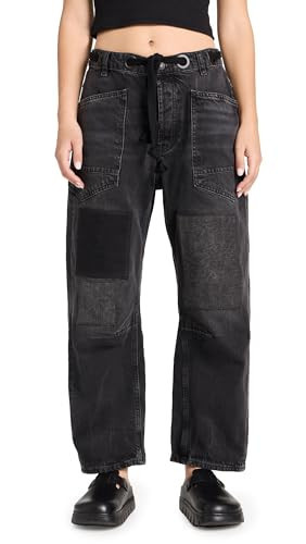 Free People Women's Moxie Low Slung Pull-On Barrel, Night Hawk 2 | Amazon (US)