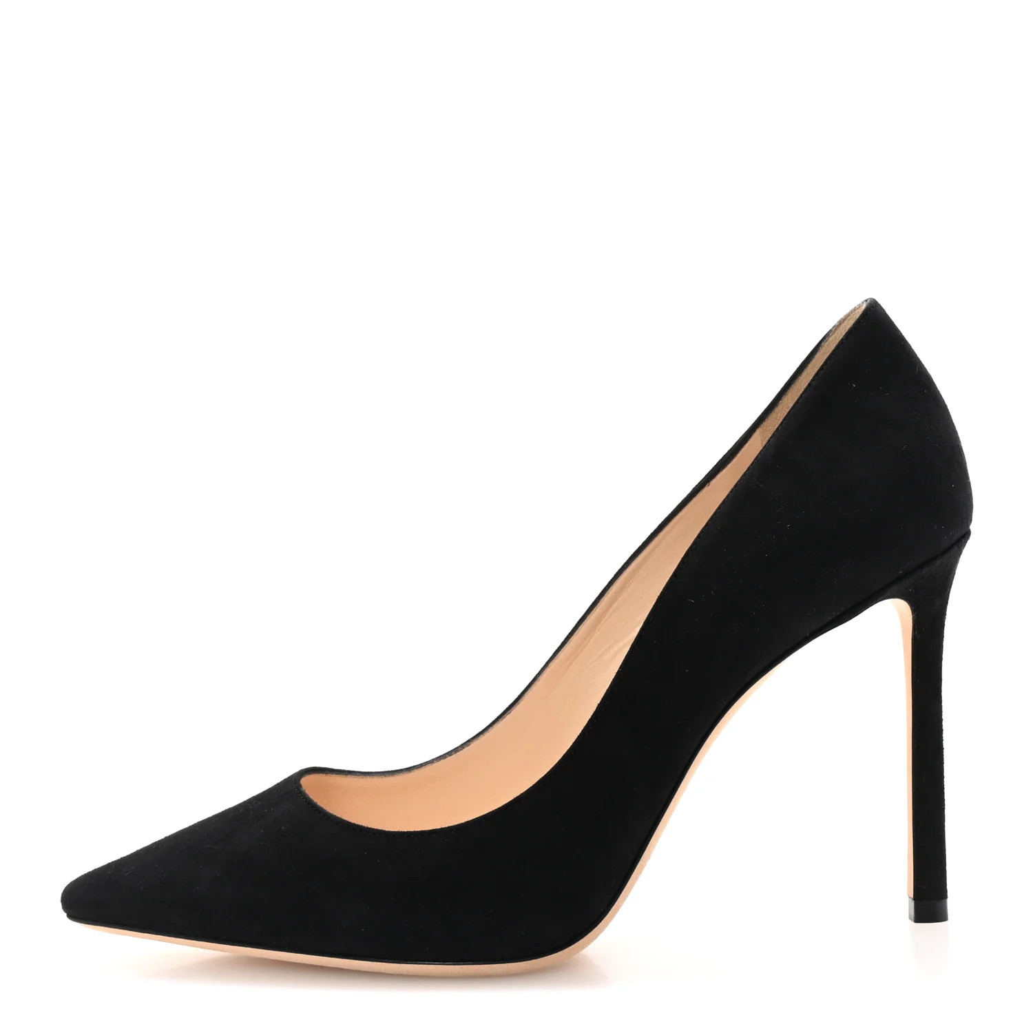 Suede Romy 100 Pumps 37.5 Black | FASHIONPHILE (US)