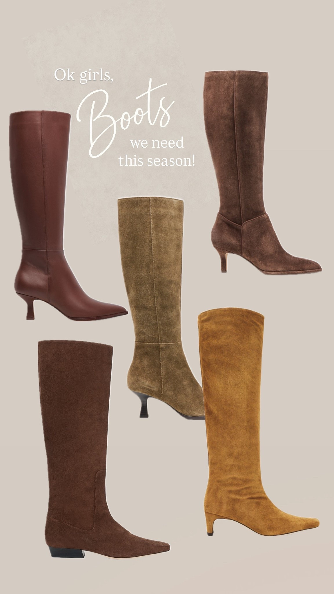 Boots we need this season! 

#LTKHoliday #LTKGiftGuide #LTKSeasonal