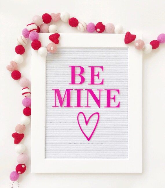 Be Mine Valentines Garland, Bunting, Banner | Etsy (US)