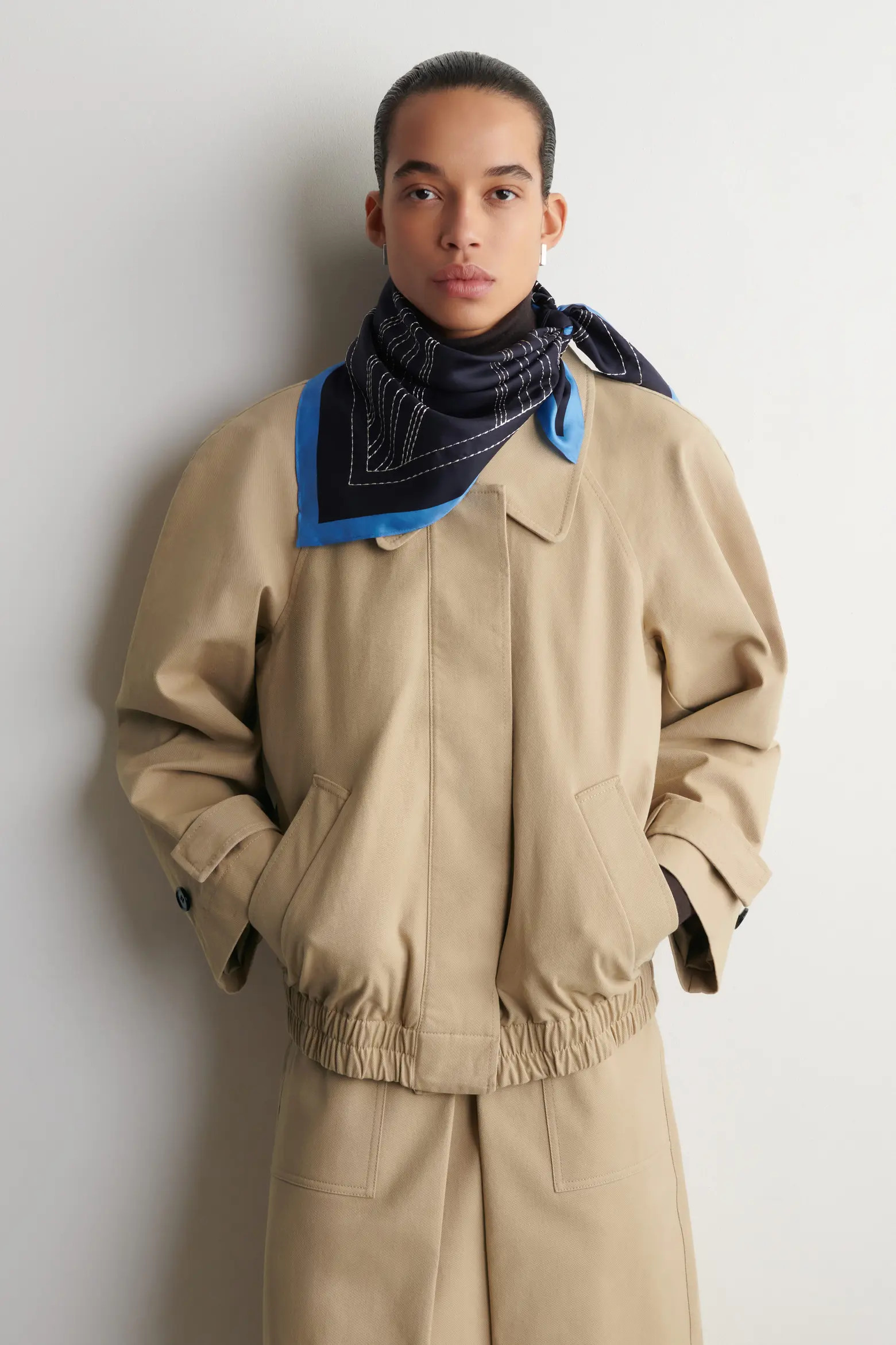 COS Rounded Cotton Blouson Jacket (Women) | Nordstrom | Nordstrom