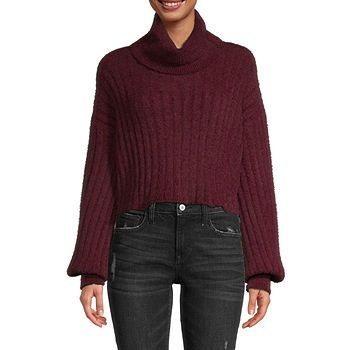 Arizona Juniors Womens Turtleneck Long Sleeve Pullover Sweater | JCPenney