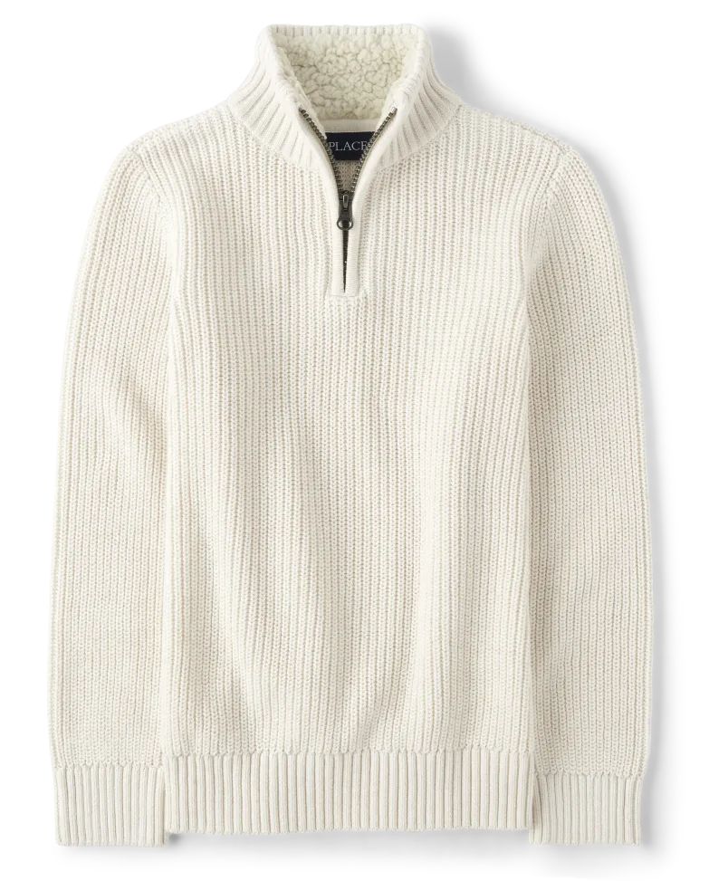 Boys Dad And Me Quarter-Zip Sweater - h/t vanilla | The Children's Place