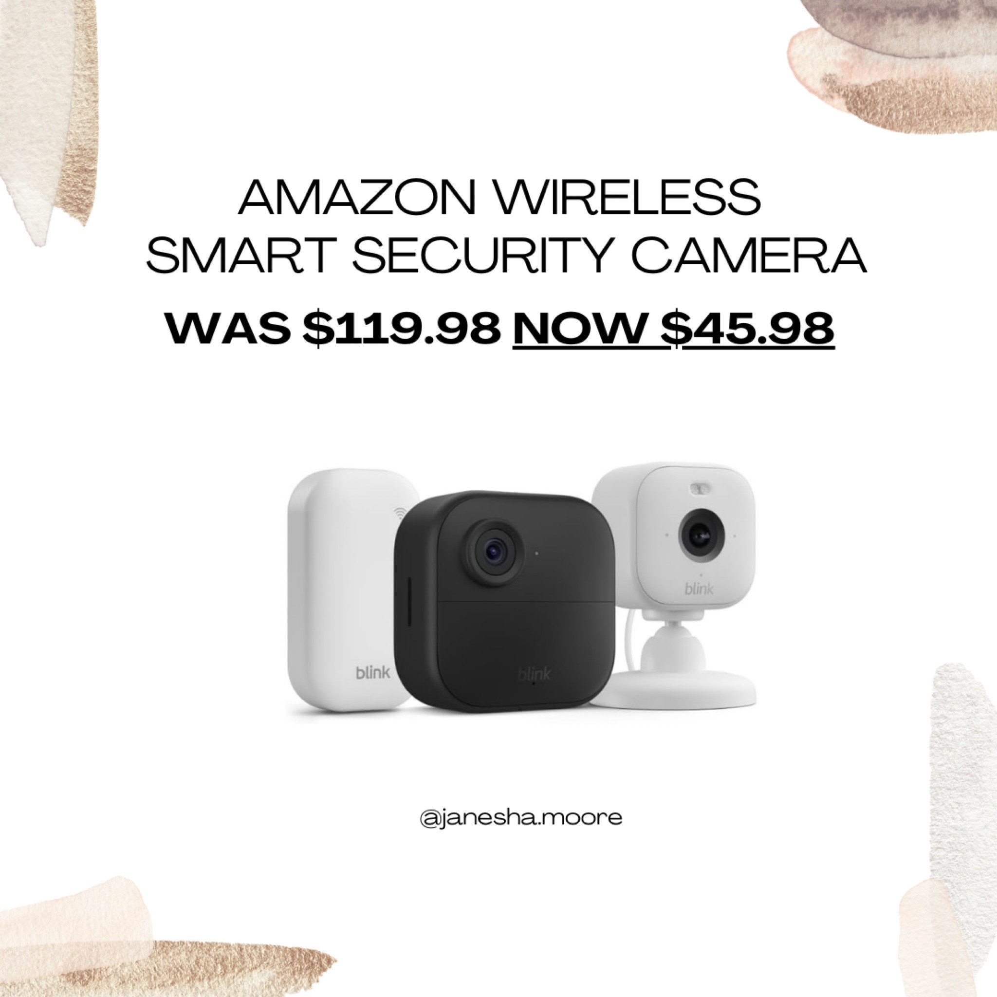 Amazon Wireless Smart Security Camera | WAS $119.98 NOW $45.98

#LTKhome #LTKsalealert