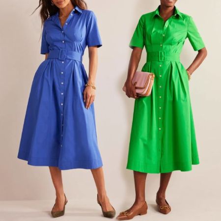 If you like colour and shirt dresses then you may like these 
