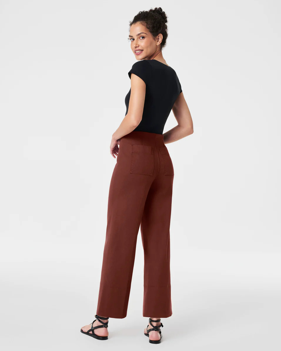 SPANX® Stretch Twill Cropped Wide Leg Pant | Spanx