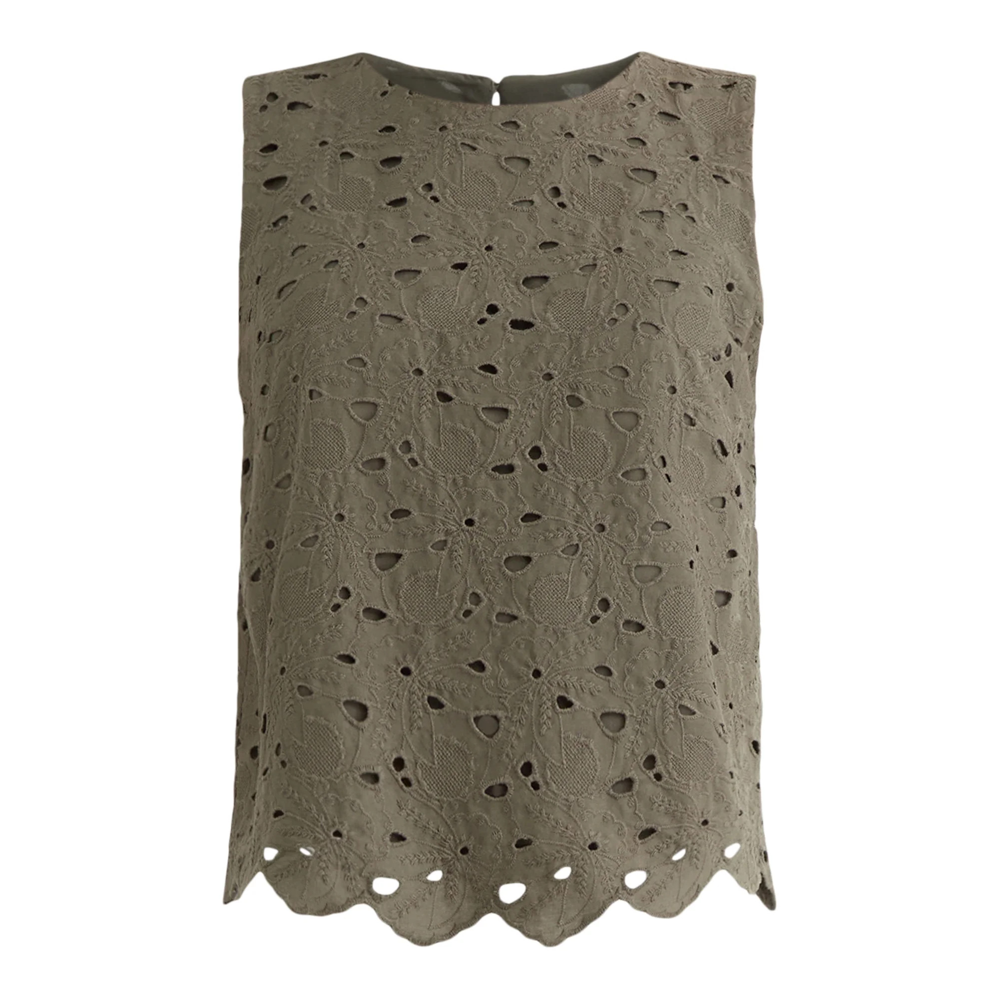 Time and Tru Women's Eyelet Embroidery Top, Sizes XS-XXXL | Walmart (US)