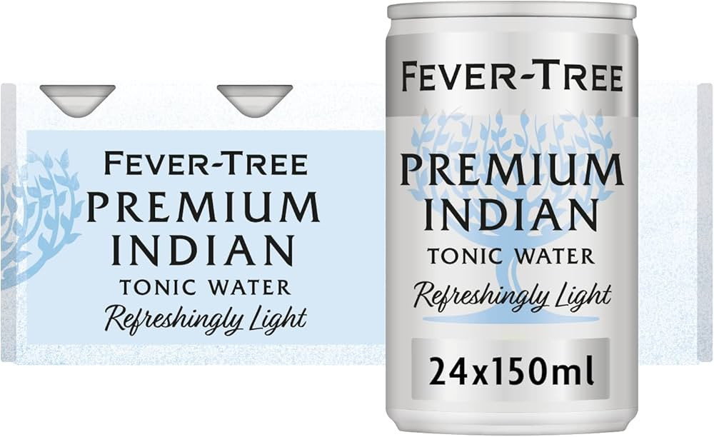 Fever-Tree Refreshingly Light Indian Tonic Water, 150ml, 8 Count (Pack of 3) (Total 24 cans) | Amazon (UK)