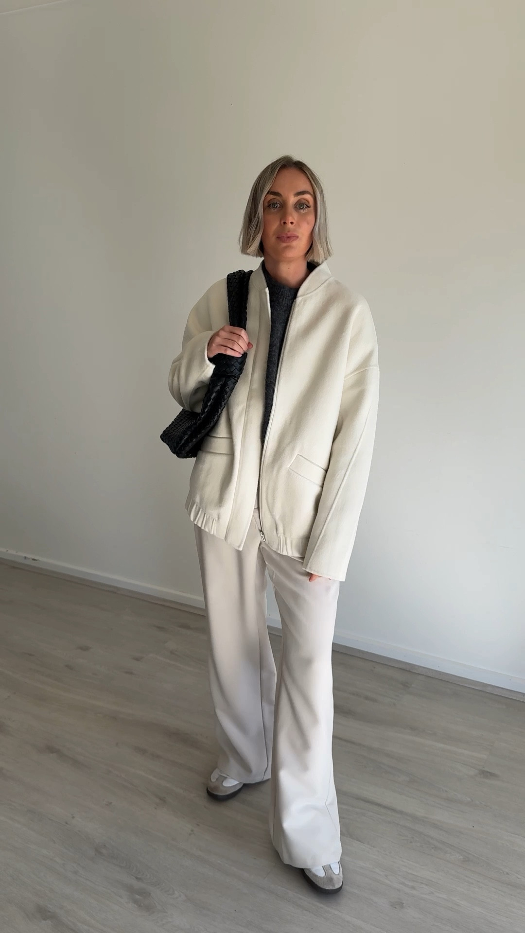 Wearing - 
Bomber by Dissh
Knit by Unison
Trousers by Dissh
Black woven bag by Billini
Sneakers by Adidas via Net-a-Porter 

#LTKautumn #LTKaustralia #LTKstyletip