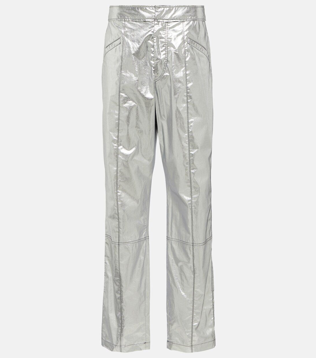Anea high-rise coated cotton pants | Mytheresa (UK)