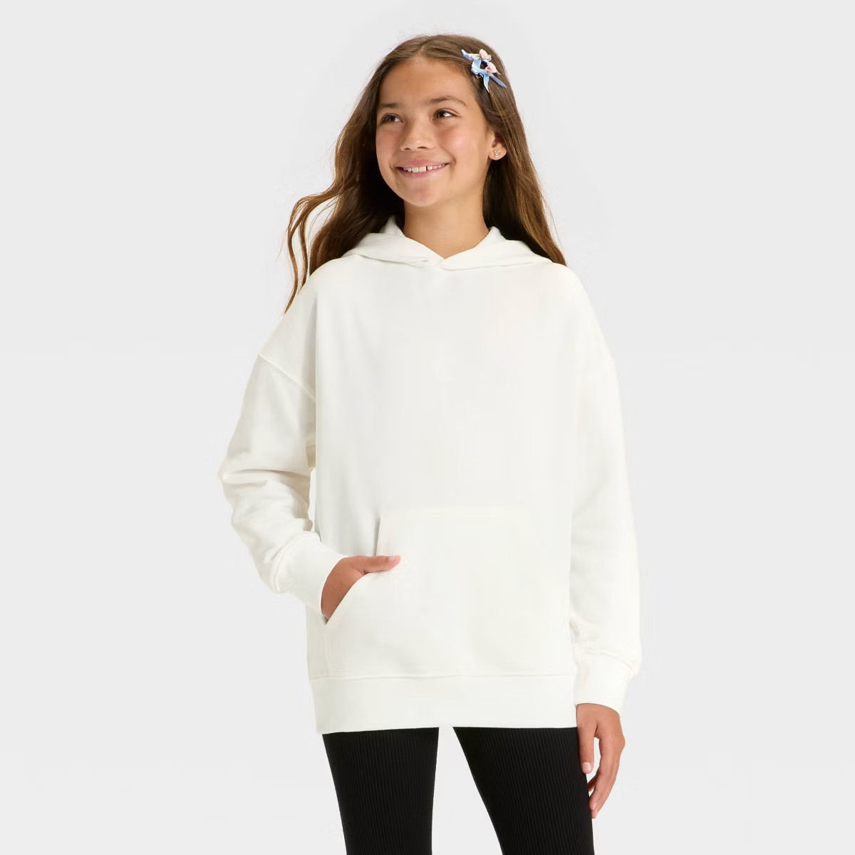 Girls' French Terry Oversized Pullover Sweatshirt - art class™ | Target