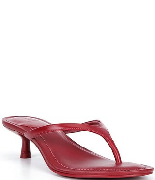 90s-Baby Leather Heeled Thong Dress Sandals | Dillard's