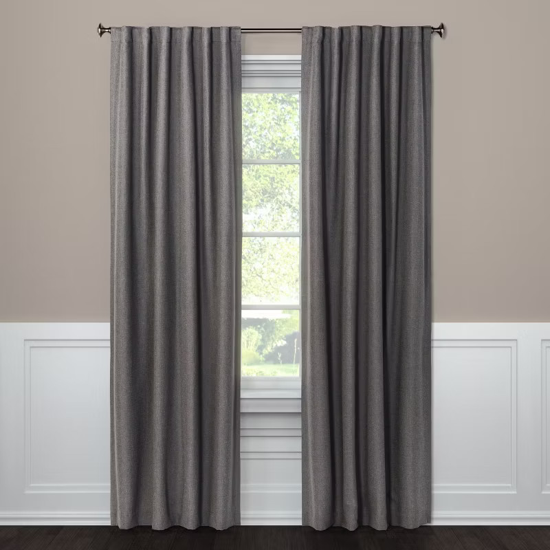 1pc Blackout Aruba Linen Window Curtain Panel - Threshold™ | Target