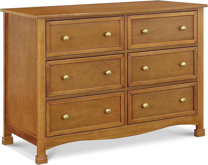 DaVinci Kalani 6-Drawer Double Wide Dresser in Chestnut | Amazon (US)