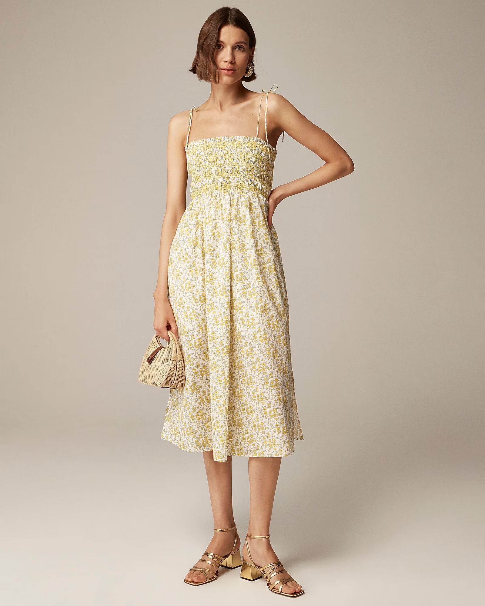 Paloma dress in Liberty™ Capel fabric | J. Crew US