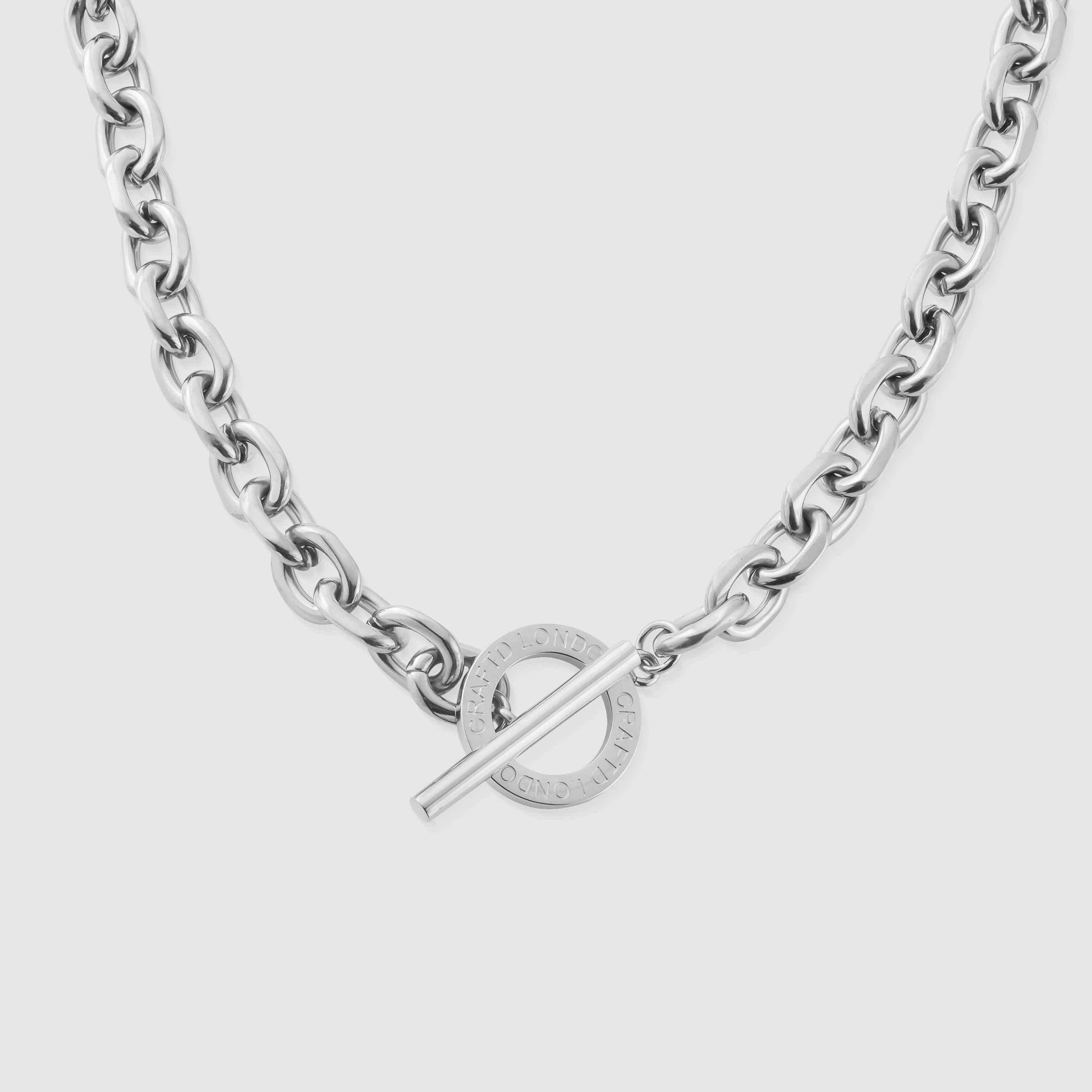 Toggle Chain (Silver) | Pocket Watch Necklace | CRAFTD London | Craftd London (US)