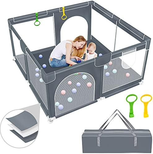 Baby Playpen, Baby Playard, Playpen for Babies with Gate Indoor & Outdoor Kids Activity Center, N... | Amazon (US)